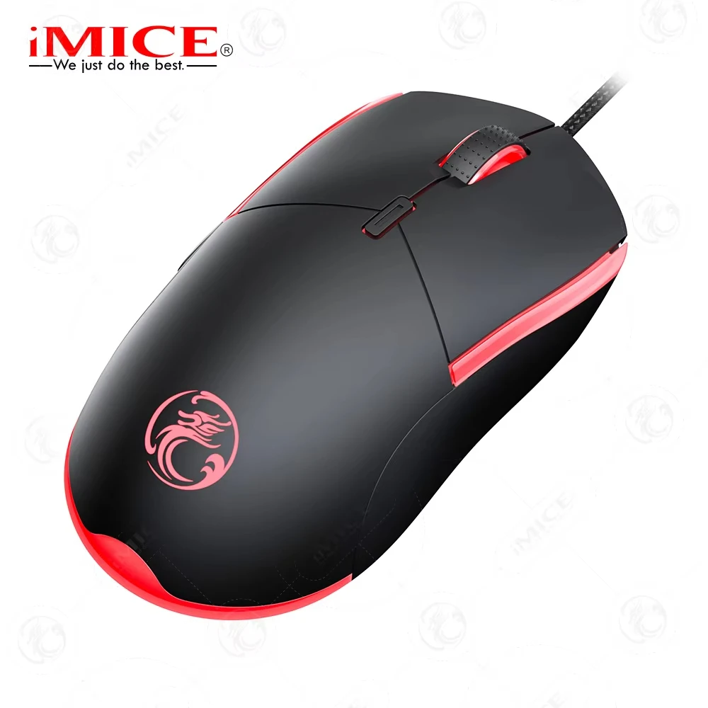 iMICE T30 USB Wired Computer Mouse 3200DPI Optical Mouse Gamer PC Laptop Notebook Computer Mouse Mice for Office Home Use