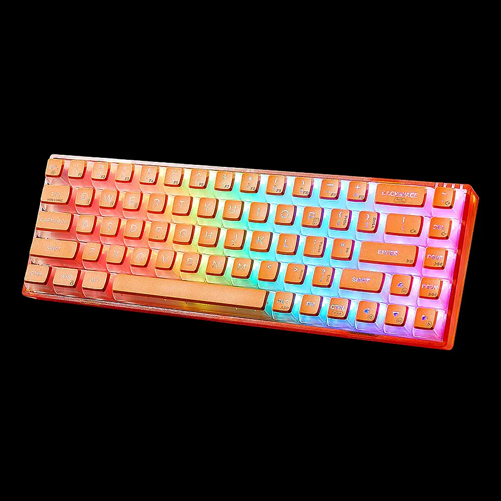 HEXGEARS Wireless Mechanical Keyboard Hot-swap Gasket Structure RGB Backlit PBT 75% Layout Tri-mode Connection Gaming Keyboard