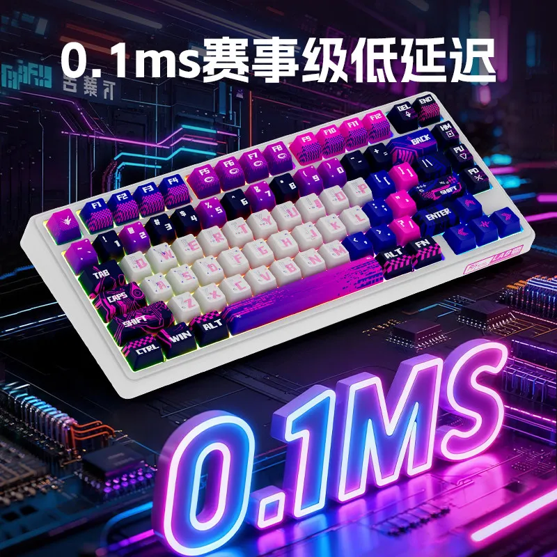 RK R75Pro Magnetic Axis Mechanical Keyboard Customization RGB Wired Gaming Keyboard Cherry Keycaps Ergonomic Esports Specific
