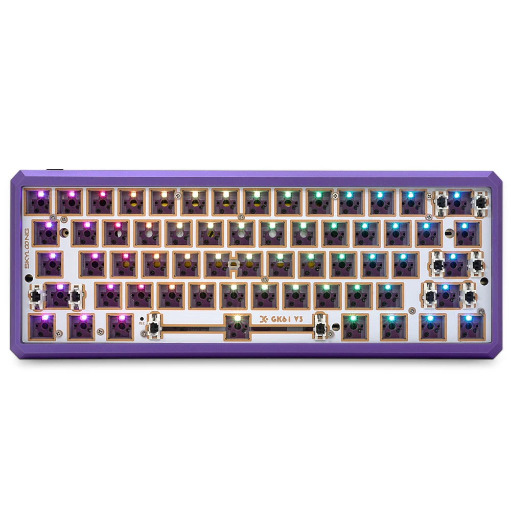 SKYLOONG GK61/GK61S Lite Gasket Custom  Hotswap DIY Kit Wired/Bluetooth 5.1 for 60% 61-key Mechanical Keyboard