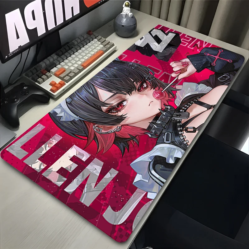 Gaming Mouse Pad Anime Cute Girls Desk Mat Laptop Gamer Professional Premium Mousepad PC Speed Control Accessories Keyboard Pad