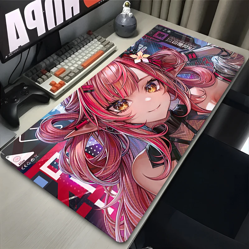Gaming Mouse Pad Anime Cute Girls Desk Mat Laptop Gamer Professional Premium Mousepad PC Speed Control Accessories Keyboard Pad