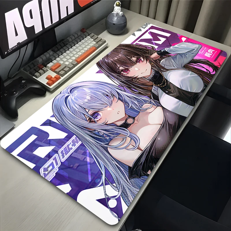 Gaming Mouse Pad Anime Cute Girls Desk Mat Laptop Gamer Professional Premium Mousepad PC Speed Control Accessories Keyboard Pad