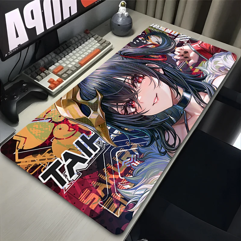 Gaming Mouse Pad Anime Cute Girls Desk Mat Laptop Gamer Professional Premium Mousepad PC Speed Control Accessories Keyboard Pad