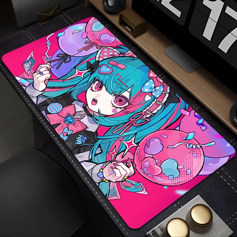 Gaming Mouse Pad Kawaii Anime Desk Mat PC Gamer Professional Premium Mousepad Laptop Speed Control Accessories Keyboard Pad Rug