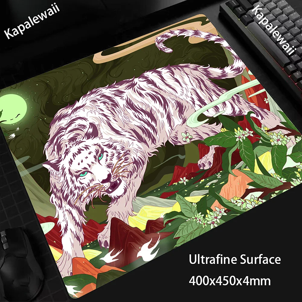 Tiger Ultrafine Surface 45x40CM Balance Gaming Mouse Mat Pc Gamer E-Sports Mouse Pad Premium Laptop Mousepad Computer Desk Mat