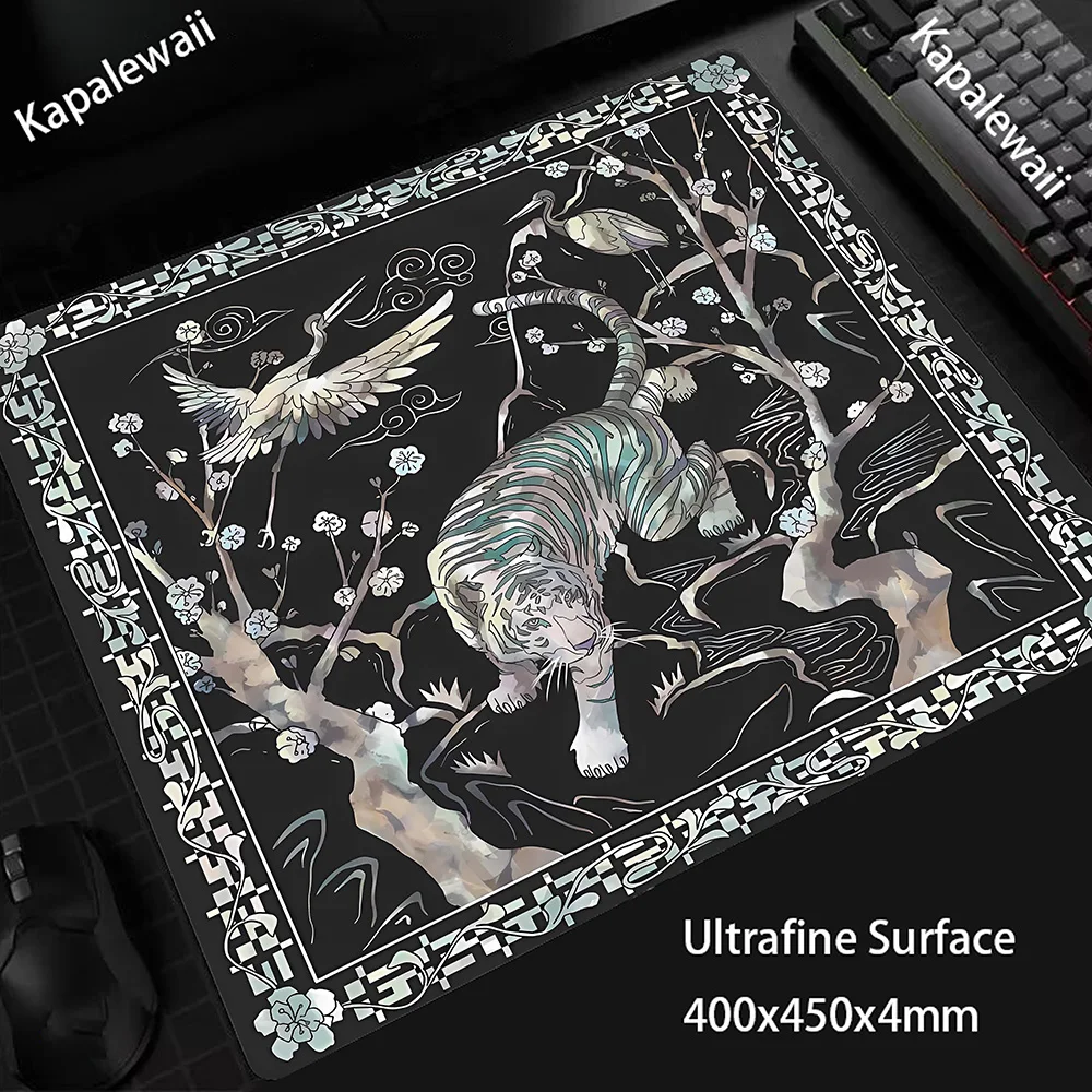 Tiger Ultrafine Surface 45x40CM Balance Gaming Mouse Mat Pc Gamer E-Sports Mouse Pad Premium Laptop Mousepad Computer Desk Mat