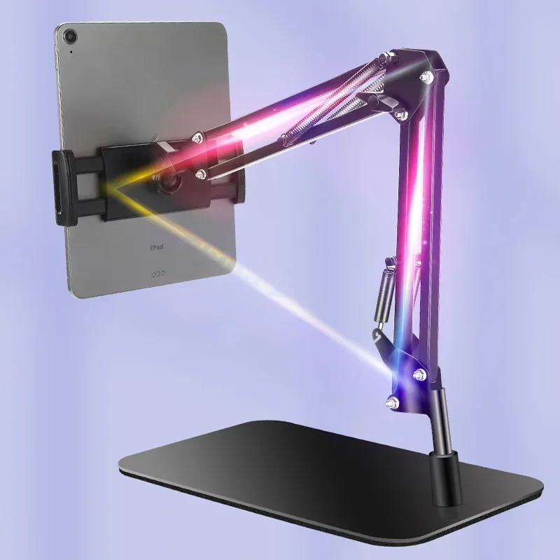 Adjustable Desk Tablet Stand Holder for IPad Pro Air Mini Samsung Galaxy Tab Foldable Aluminum Alloy Stand for Office Home Use