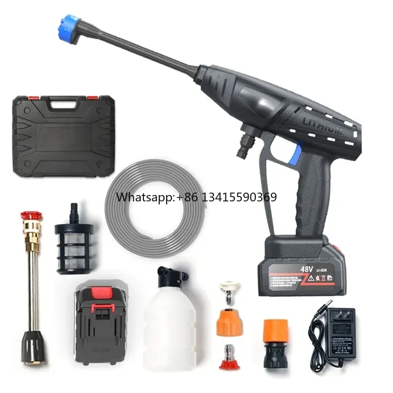 Multifunction Steam Water Service Pressure Pump Equipment High Press Washer Spray Nozzle Cleaner 24/48/96Hv Lithium Battery