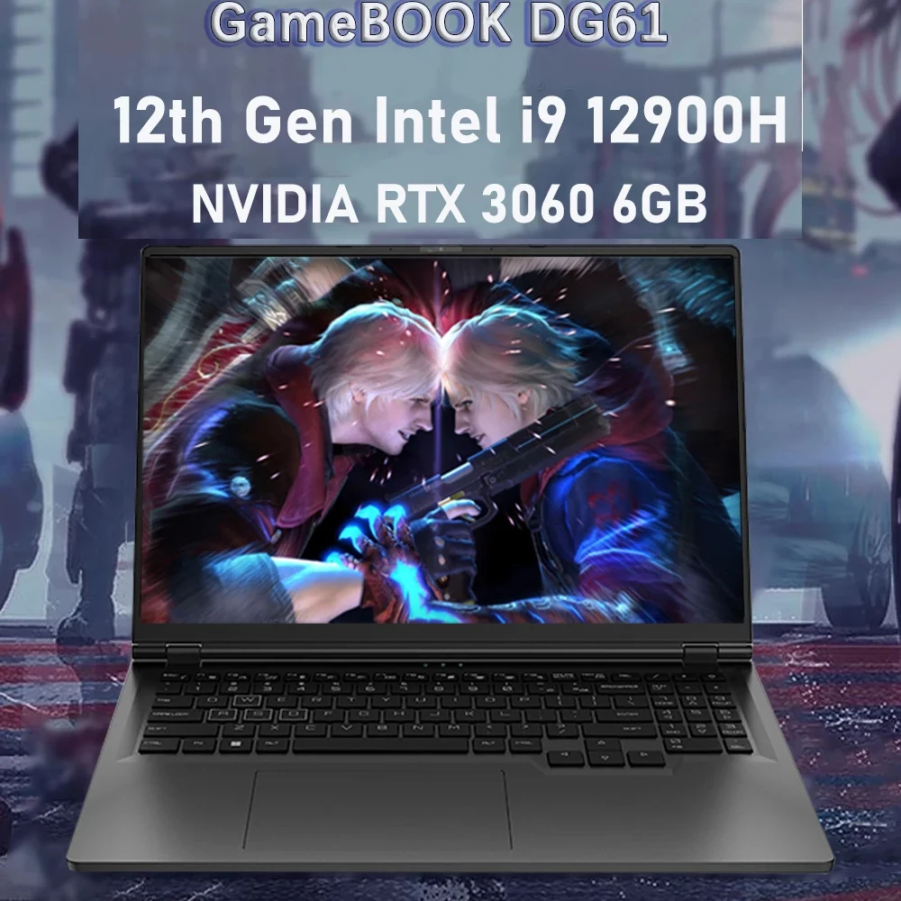 New 12th Gaming Laptop 16.1" Intel i9-12900H NVIDIA RTX 3060 6G Windows11 2.5K IPS Screen 144Hz RGB Keyboard WIFI6 BT5.2 Mini PC