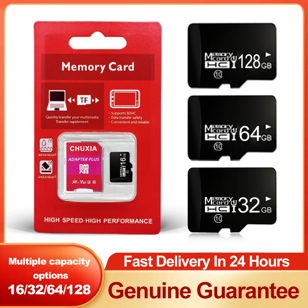 10Pcs/Lot Mini SD Memory Card 64GB 32GB 16GB 256gb C10 Flash TF Card Map Mini SD Cards With Package Free SD Adapter Free Shipp