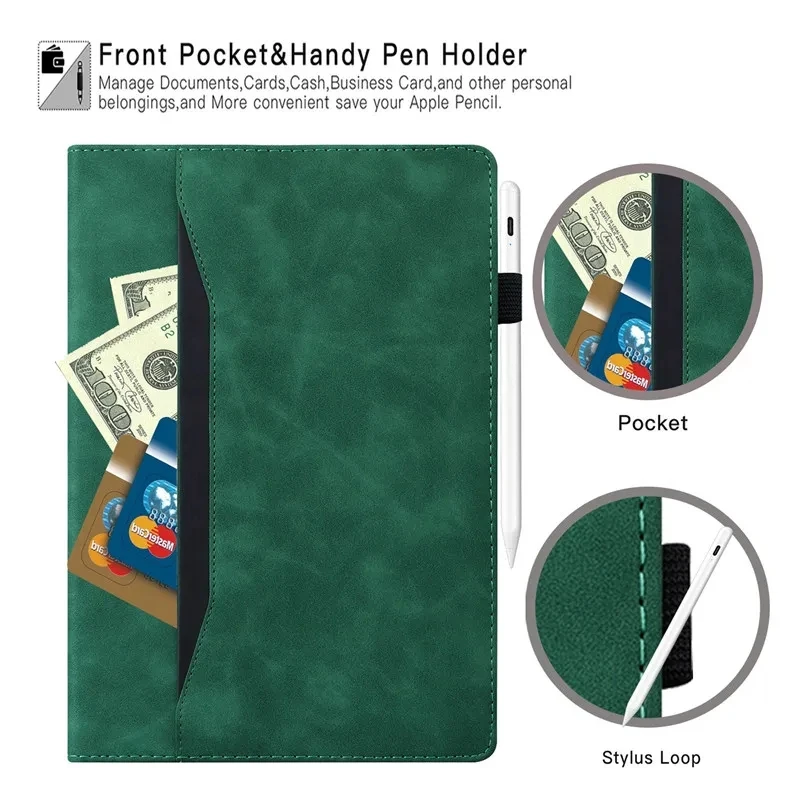 For Redmi Pad SE mini 8.7 inch 2024 Business Leather Wallet Cards Stand Tablet Cover For RedmiPad SE 8.7 2024 Tablet Cover
