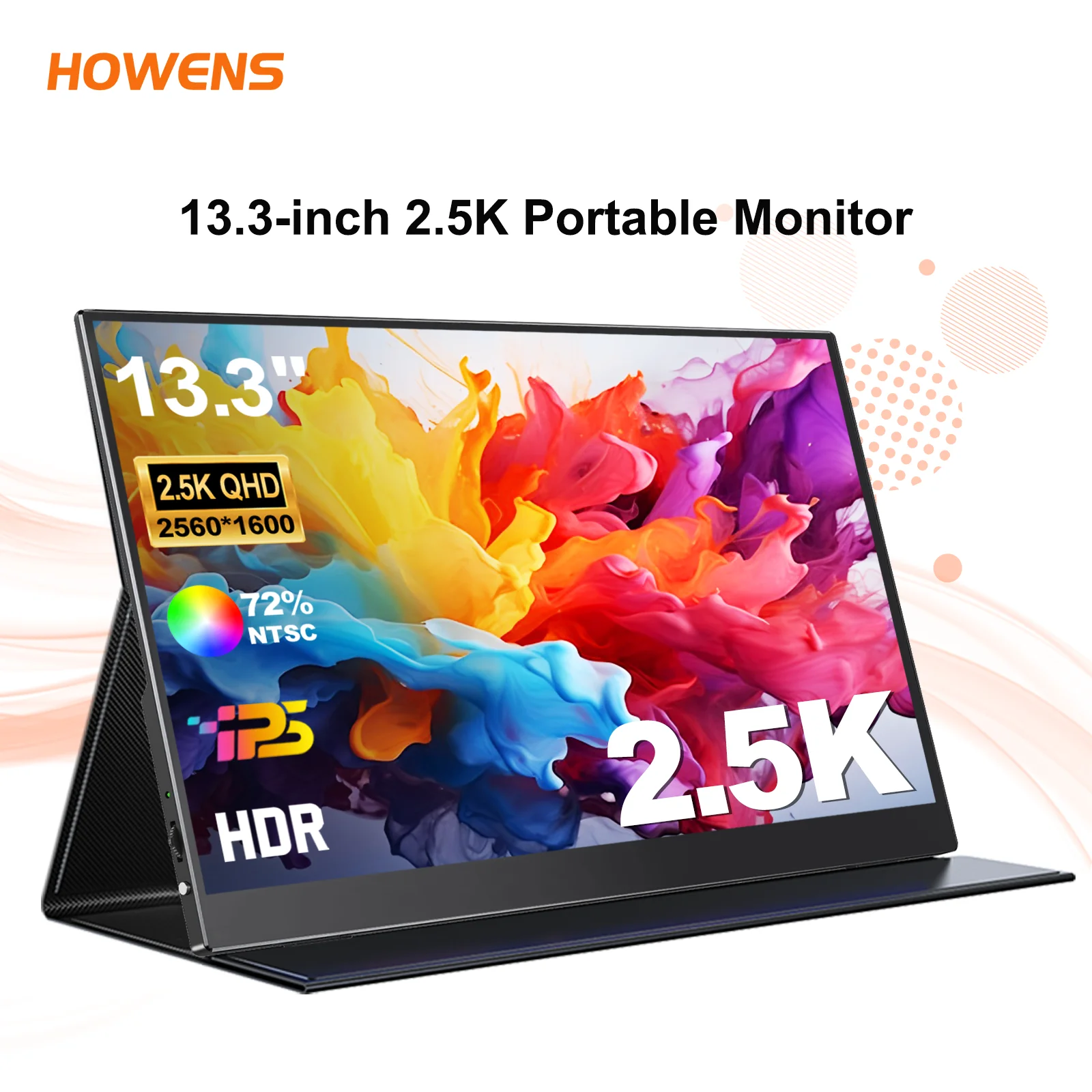 13.3 Inch Portable Display 2560*1600P 60Hz OLED IPS Monitor HDMI USB Type C Connector For Mobile Phone laptop Xbox PC PS4 5 Mac