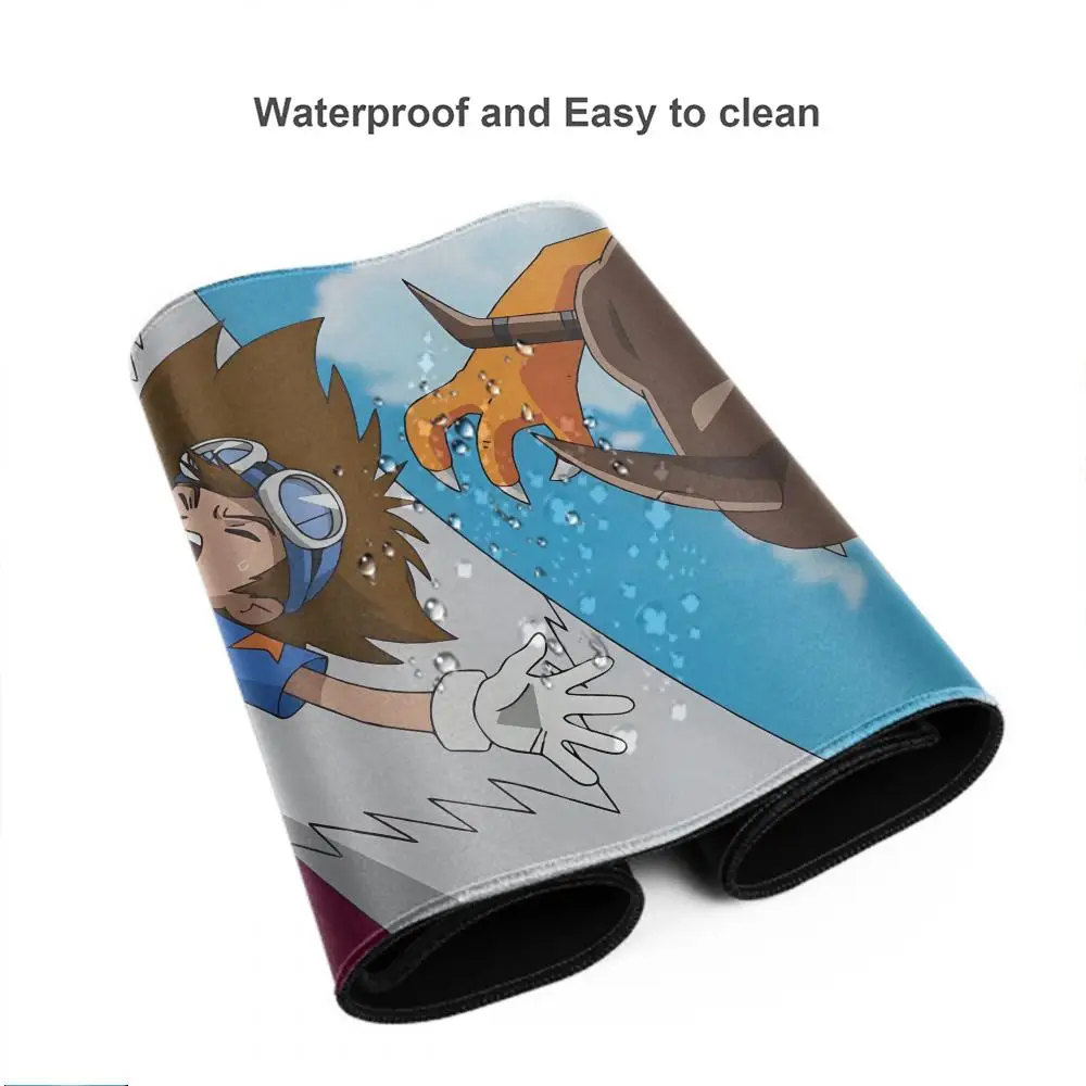Digitals Monsters Digimons Mousepad HD Printing Computer Gamers Locking Edge Non-slip Mouse Pad XXL90x40cm Keyboard PC Desk Pad