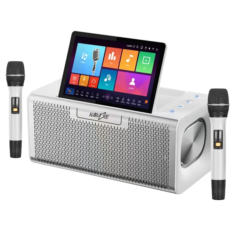 Professional All-In-One Android Karaoke Machine Wireless Microphone Sound-Synchronized KTV Jukebox System Music Player For Home