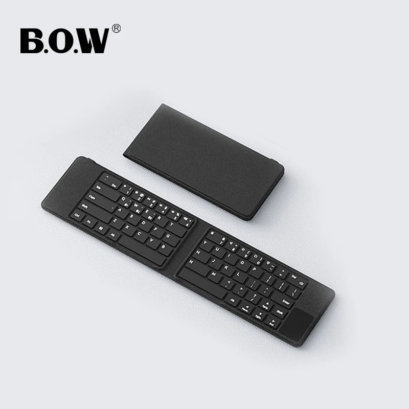 Mini Folded  Keyboard for HUAWEI tablet and phone, Pocket Keybaord Bluetooth 3 Device Connection for PC, Tablet, Smartphone