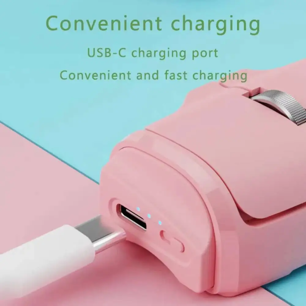 Wireless Mini 2.4G+Bluetooth Lazy Finger Ring Silent Mouse Optical Portable Office Computer Small Mice For Laptop PC Tablet