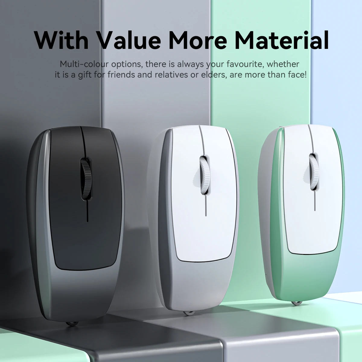 Wireless Bluetooth Mini Mouse With TF Card Read/Write Type-C Rechargeable Mice Long Endurance Office Use Mause For Laptop Tablet