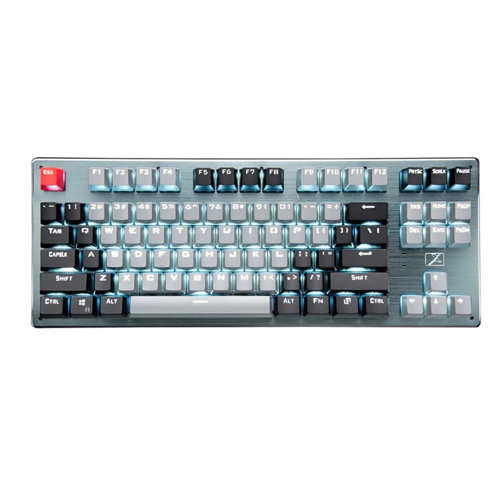 87 Keys Keyboard Backlit Bluetooth-compatible Wireless Wired Rechargeable Gaming Keyboard Ergonomic For PC Laptop Tablet