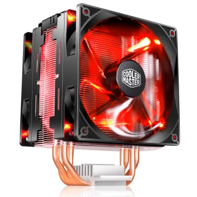 CoolerMaster Blizzard T400ACPU Fan Four Copper Tube Air-cooled Radiator Desktop T400A Red Light Version [Support Amd/ AM4/5800X]