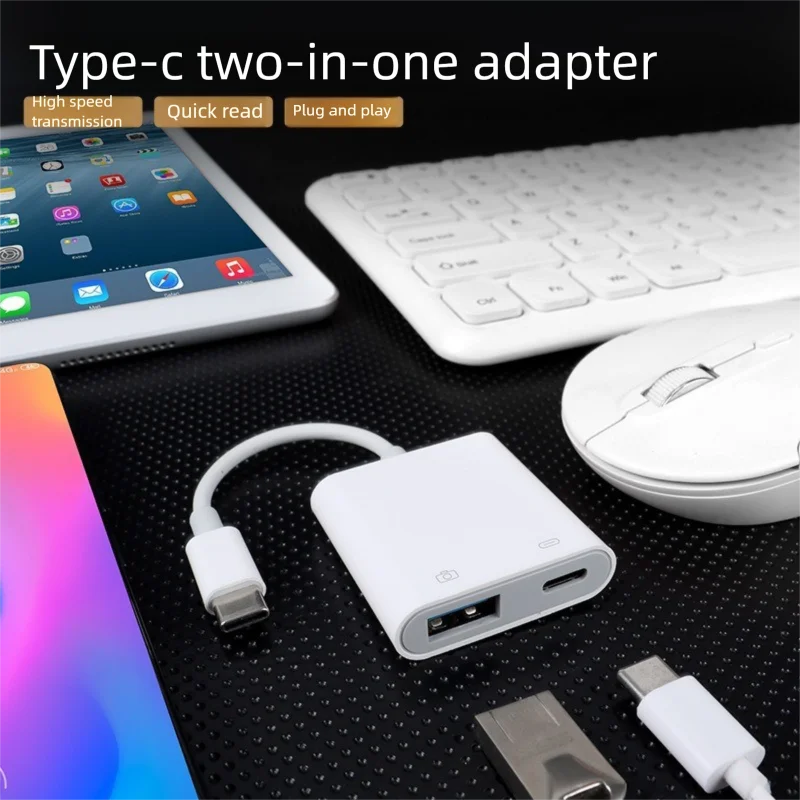 Type-C OTG Converter Fast Charging Cable Adapter C To USB 3.0 Charge Splitter For PS5 Computer Office HD Game PC Accessories