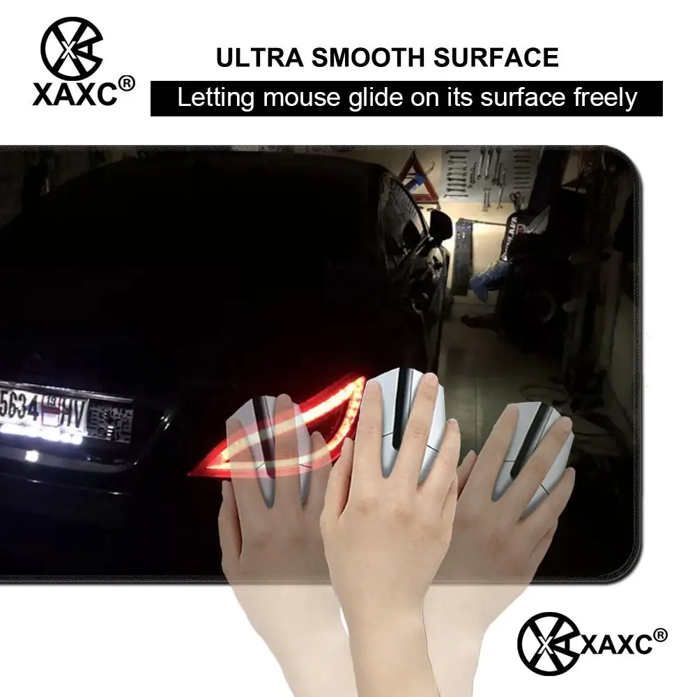 Car headlight Mouse Pad Large Computer Office Game Table Mats XXL Rubber Anti-slip Gaming Keyboard Long Desk Pads XAXC