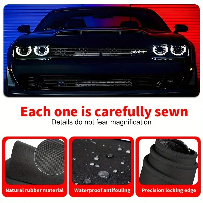 Sprots-car Mouse Pad Car Design Large Desk pad Gaming Mouse Mat Stitched Edges for Computer and Keyboard Non-Slip Rubber office
