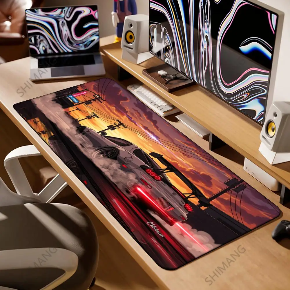 Racing GTR Sports Car Mousepad Cartoon Lockedge Large Gaming Mouse Pad Computer Gamer Keyboard Mouse Mat Desk For PC Desk Pad