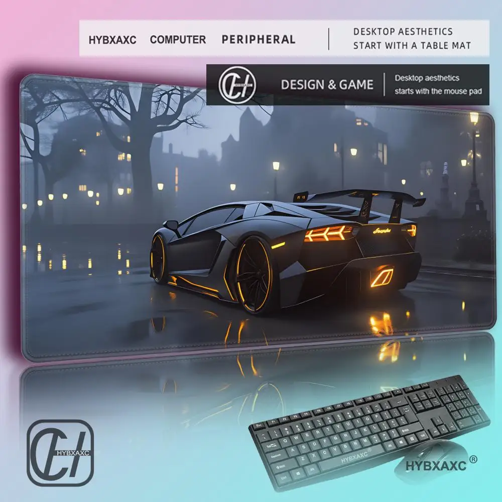 HYBXAXC Cool E-sport Cars Gaming Mousepad Durable Table Pad Keyboard Mat Non-slip Rubber Base 1000x500 Computer Mouse Pads