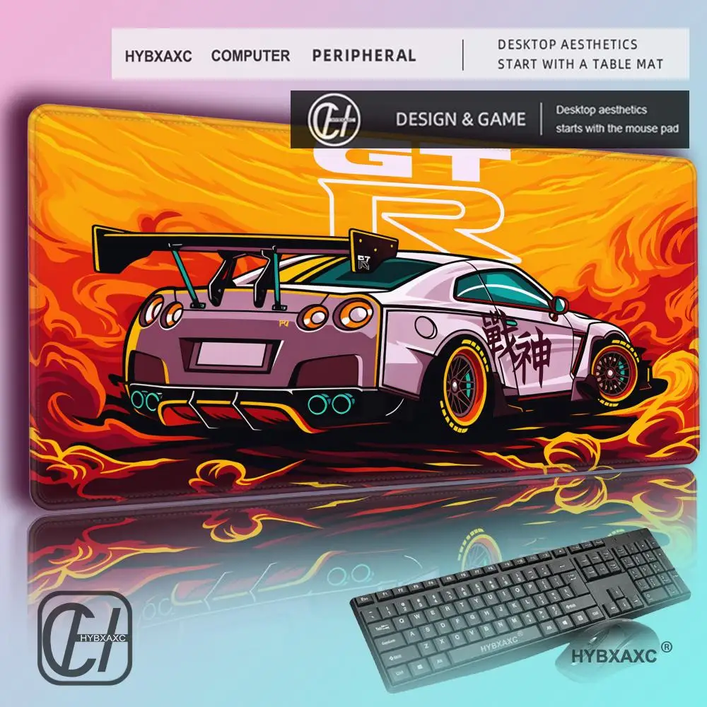 Racing Car Mouse Pad Computer Gamer Office Large Anime Mousepad Gaming Keyboard Pads Deskmat Rubber Table Carpet XXL Mouse Mat