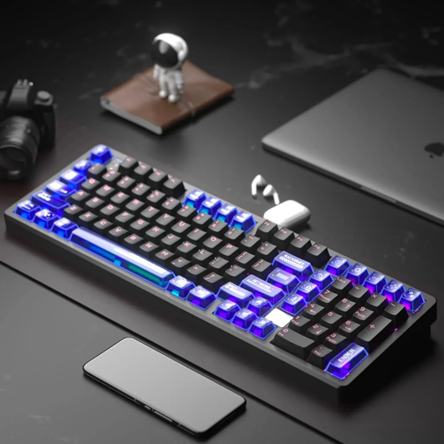 Cherry Transparent Keychain Kit PC 49 Additional Keys Personalized Key Cap for Mechanical Keyboard