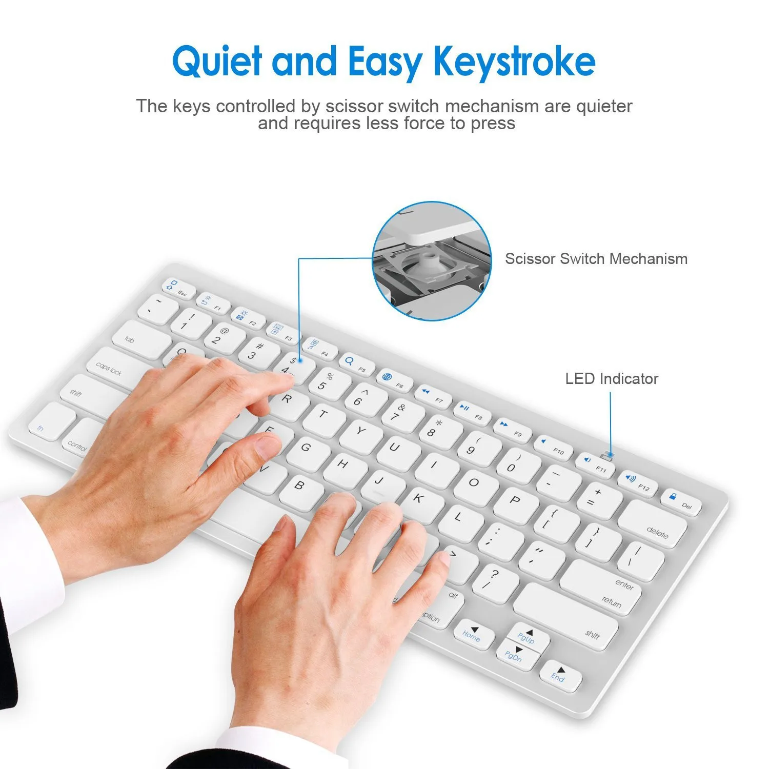 78 Keys Wireless Bluetooth Keyboard For Air For Ipad Ultra-Slim Mini Keyboards For Mac Computer PC Macbook Dropshipping