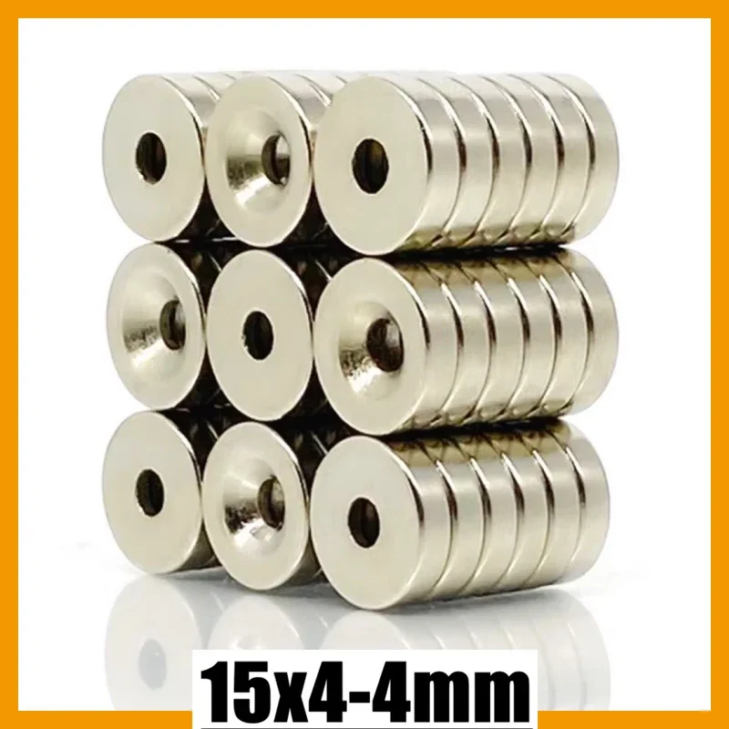 5-500pcs 15x4-4mm Magnet Hole Round 15*4mm Hole 4mm Refrigerator Office Kitchen Garage Tool Whiteboard  Accessory 15*4-4