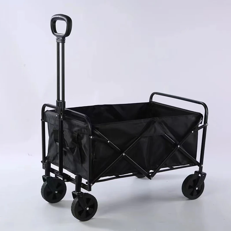 Foldable Camping Wagon Cart Mobile Folding Cart Multipurpose Home Outdoor Garden Cart