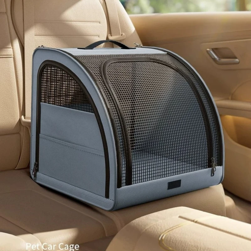 Pet Car Portable Dog Kennel Foldable Scratch Resistant Breathable Cat Bag for Outdoor Use Pet Cat Backpack Carrier