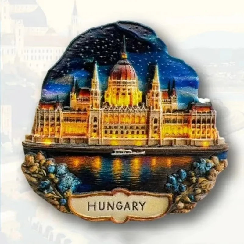 Hungary Fridge Mangets Danube River Travelling Souvenirs Budapest Fridge Stickers Home Decor Wedding Gifts