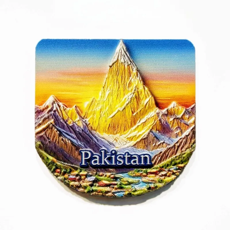 Pakistan Fridge Stickers Islamabad Travel Souvenirs Hanza Valley Rakaposhi Fridge Magnets Home Decoration Wedding Gifts