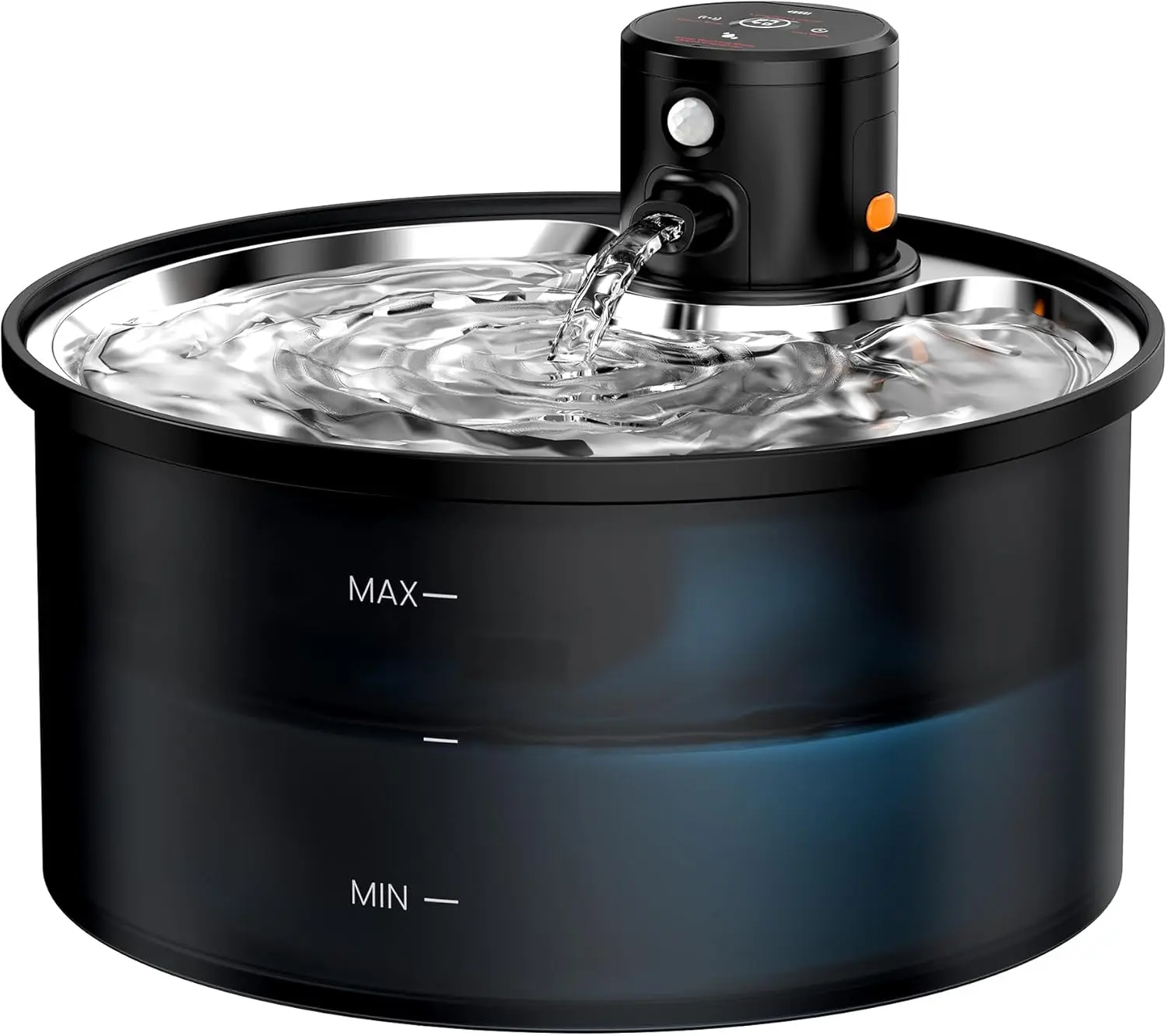 Cordless Pet Water Fountain with Motion Sensor, 3.2L Automatic Dispenser for Cats & Dogs