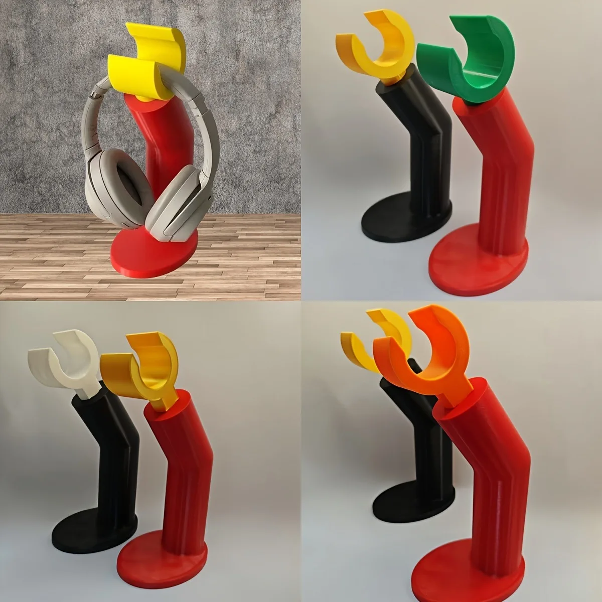 Hot Selling DIY Assemble Universal Headphone Stand Detachable Headset Holder for Gaming PC Desktop Home Office Decor Gamer Gifts