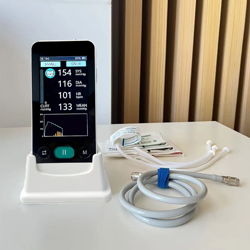 Veterinary Blood Pressure Monitor for Cats Dogs Portable Digital Pet BP Measurement Device