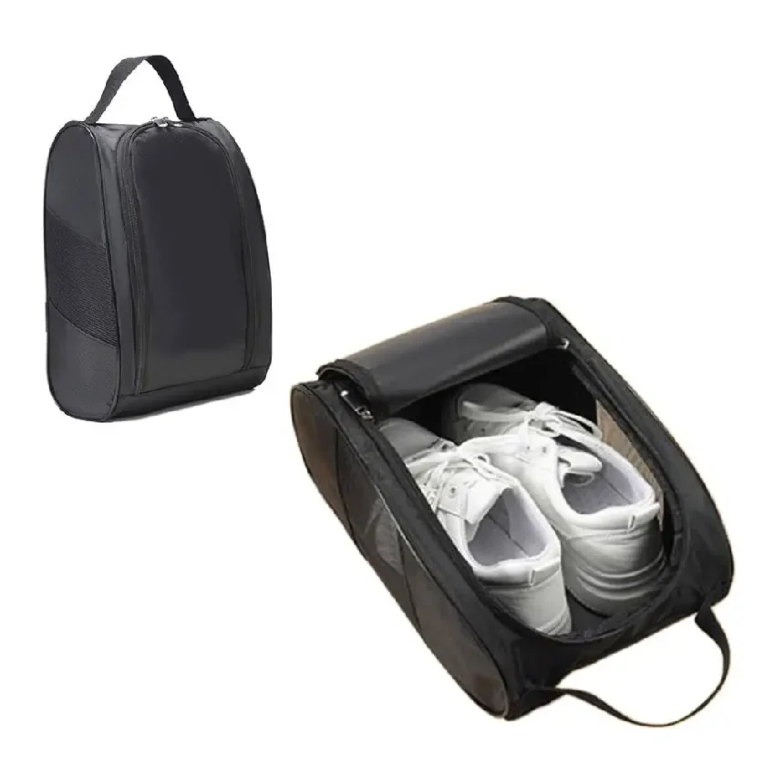 Portable Golf Shoe Bag Oxford Cloth Shoe Carrier Bags Breathable Lightweight Golf Handbag Dustproof Football Tennis Shoe Bag