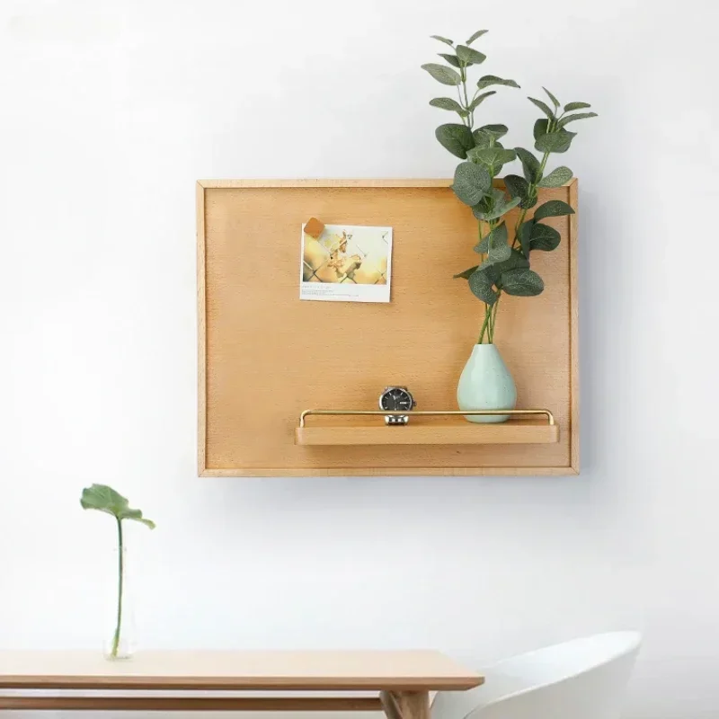 Solid Wood Electric Meter Box Switch Covering Wall Decoration Entrance Key Sundries Storage Holders Fiber Optic Box Decor
