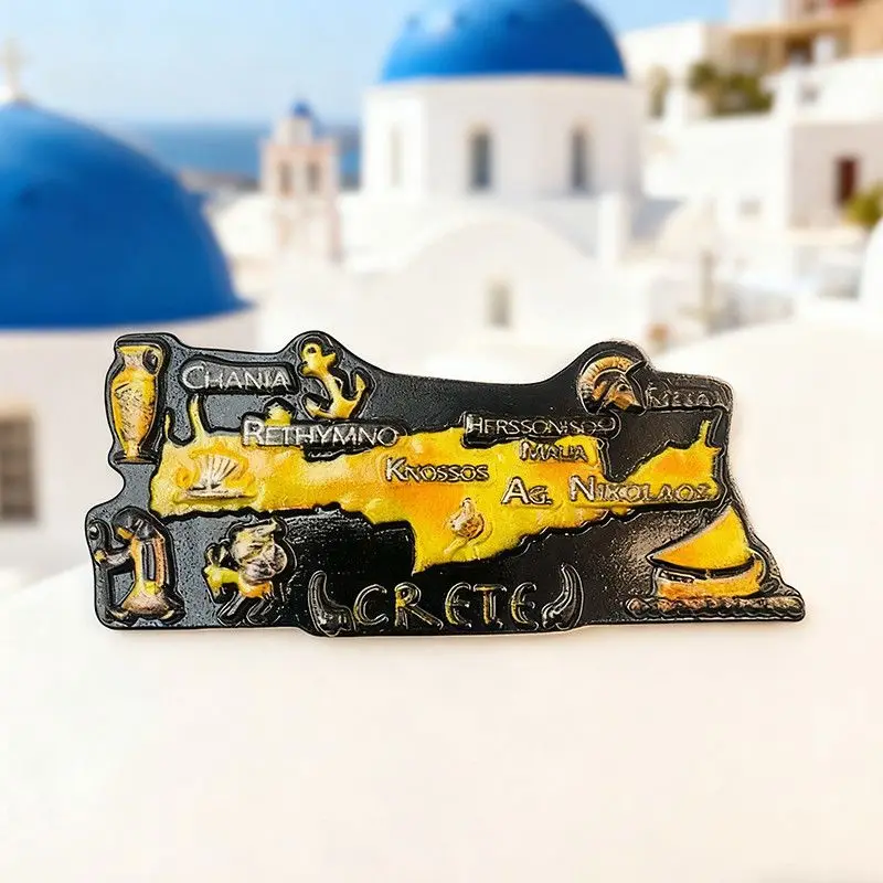 Crete, Greece, Unique City Cultural and Creative Refrigerator Magnets, Travel Souvenirs, Home Decorations, Gifts