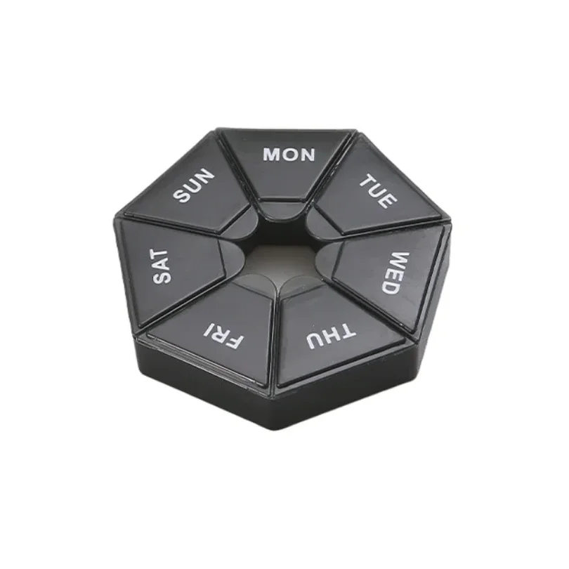 Mini Small Portable Travel Vitamin Pill Box Pills Cases Container Organizer Storage Tablets 7 Days Grids Medicine Fish Oils