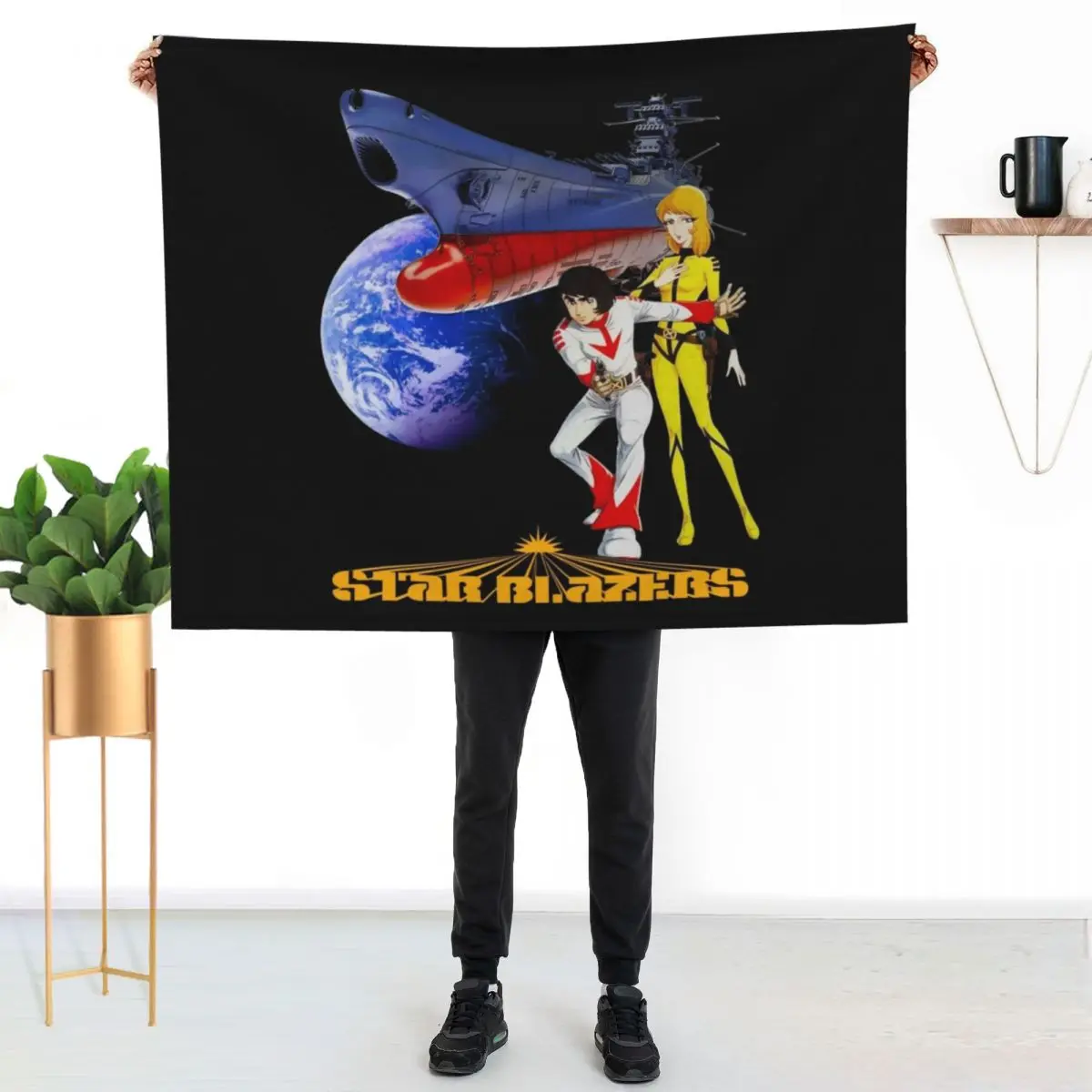 Star Blazers Classic T-Shirt Wild Star And Nova Throw Blanket Foldable Soft Warm Blanket for Outdoor Use