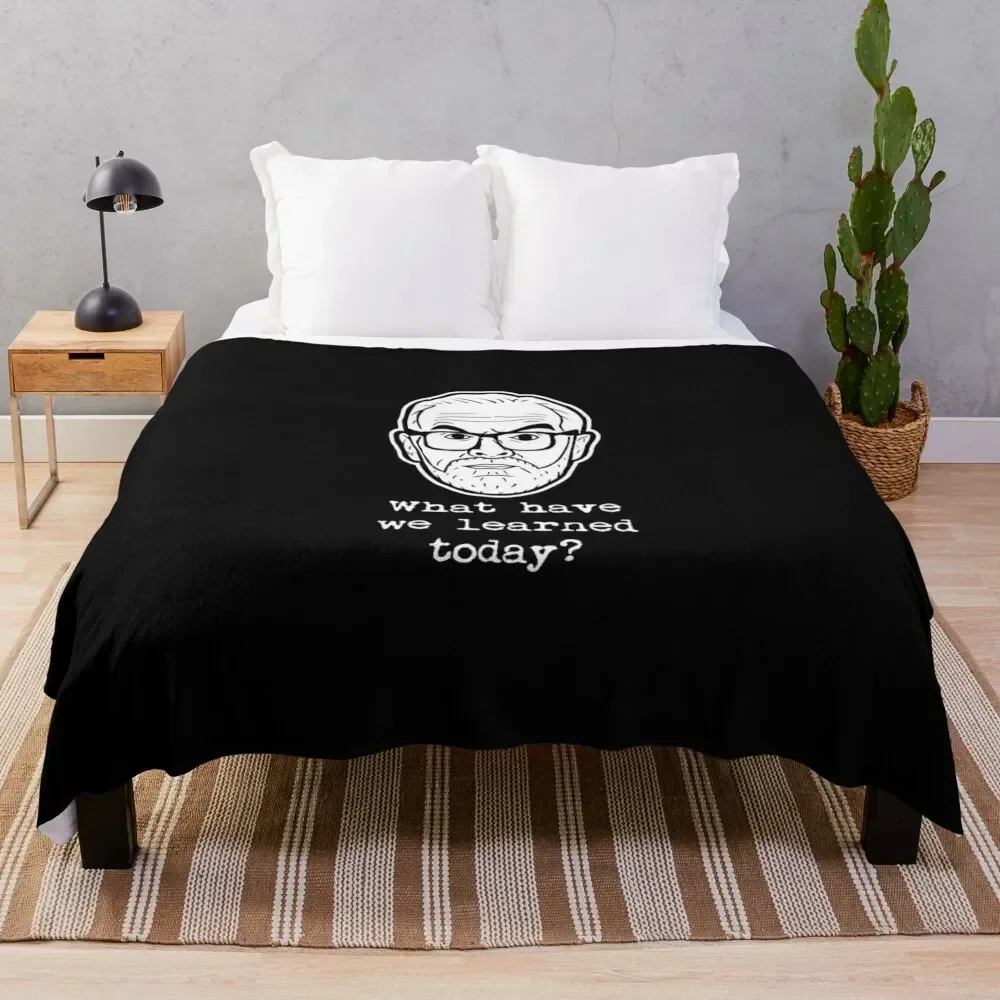 Taskmaster - What have we learned today - Greg Davies Classic T-Shirt Throw Blanket Foldable Soft Warm Blanket for Outdoor Use