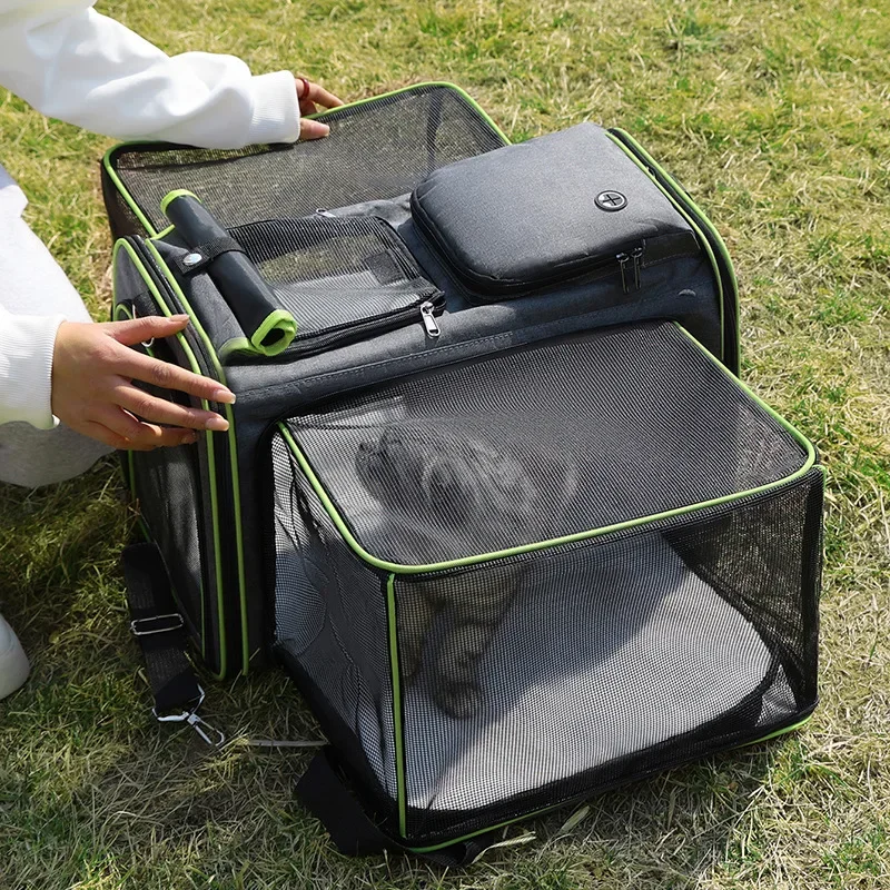 Cat Bag Carriers Outdoor Bag Transporter Portable Handbags Small Foldable Dog Cat Accessories Travel Car Carrying Pet Moving Bag
