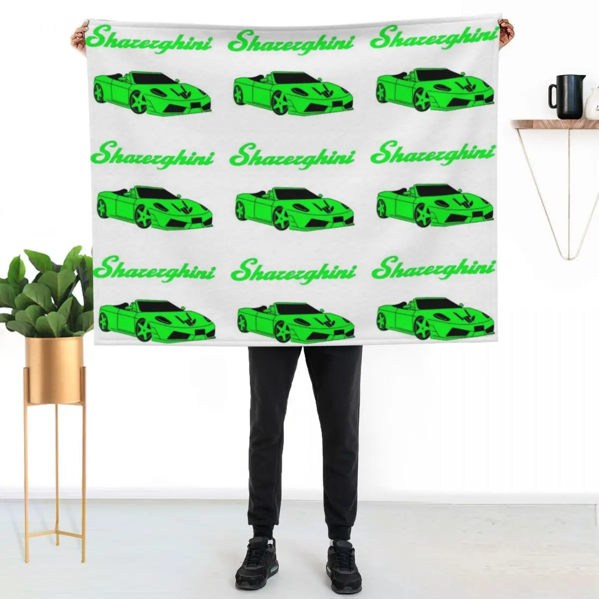 sharerghini, sharerghini merch,sharerghini Green, Sharerghini Hoodie, sharerghini t shirt, Sharer car, share, Throw Blanket