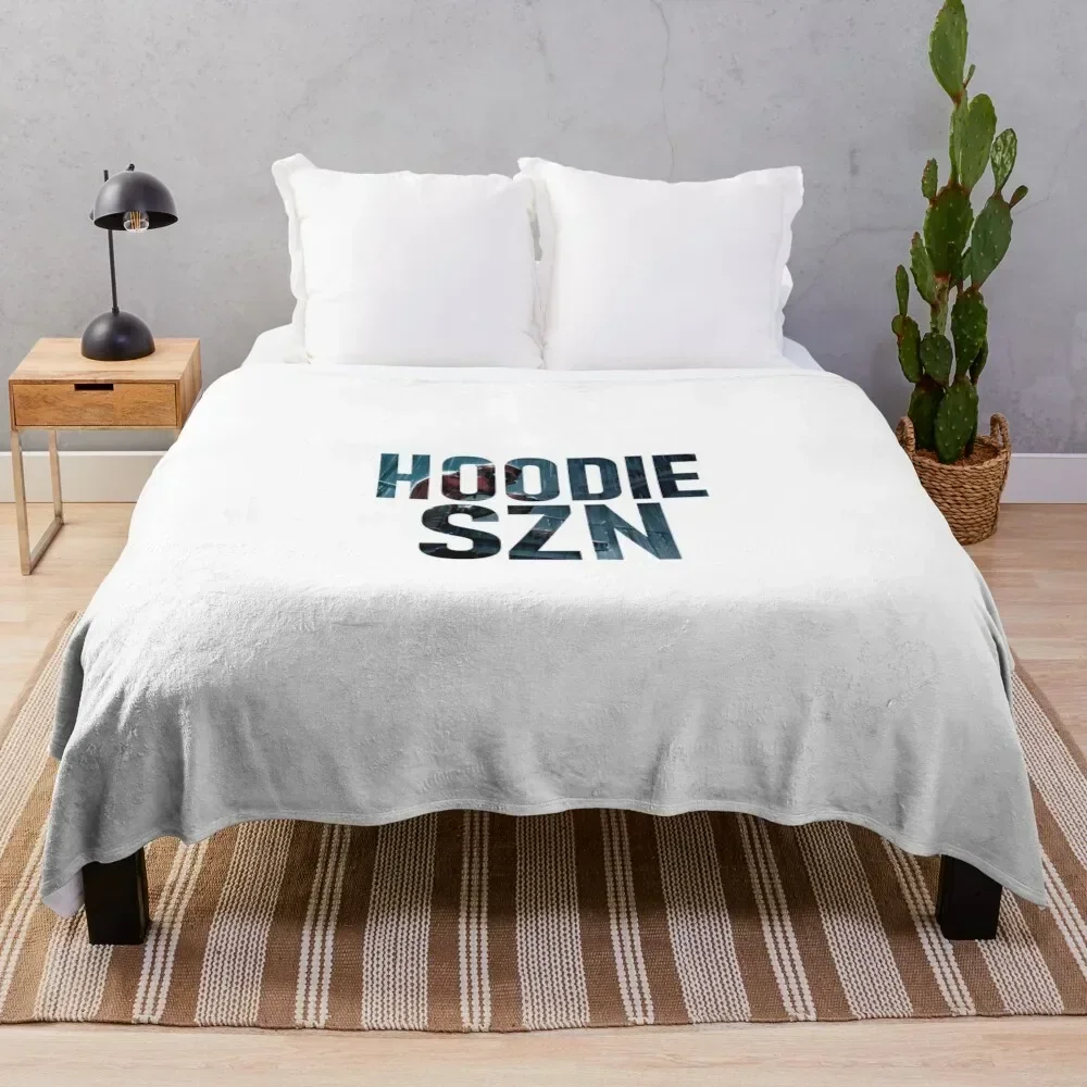 Hoodie SZN Throw Blanket Flannel Fleece Soft Warm Throw Blanket