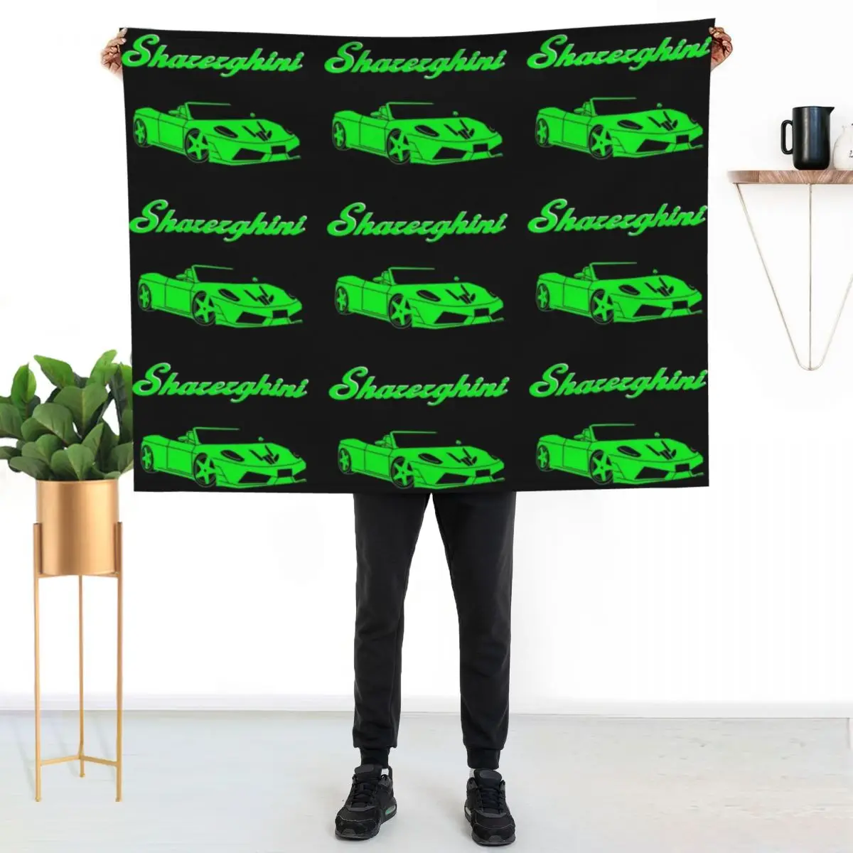 new, sharerghini, sharerghini merch,sharerghini Green, Sharerghini Hoodie, sharerghini t shirt, Sharer car, share, Throw Blanket